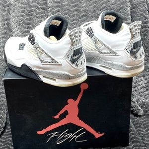 Nike Air Jordan Retro 4 OG White Cement 2016 sz 11